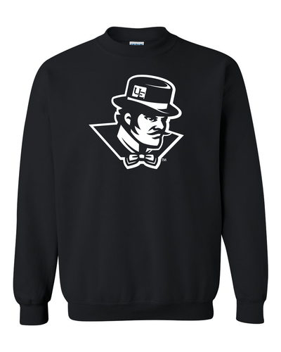 Evansville White Ace Mascot Crewneck Sweatshirt - Black