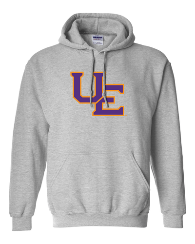 Evansville 2 Color UE Hooded Sweatshirt - Sport Grey