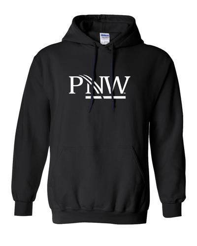 Purdue Northwest PNW One Color Logo Hooded Sweatshirt - Black