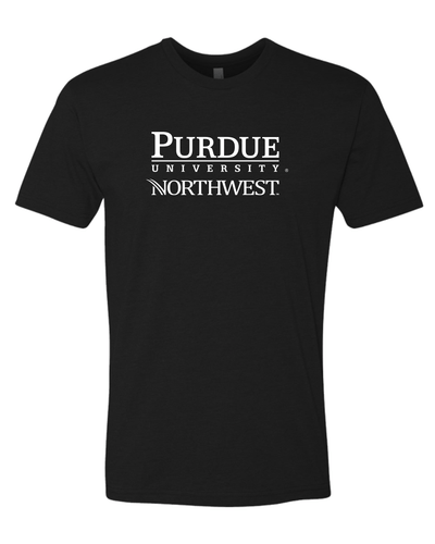 Purdue Northwest University Text Logo Exclusive Soft Shirt - Black