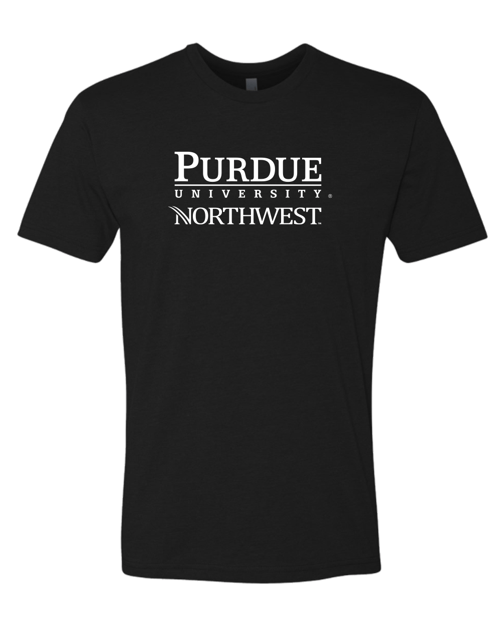 Purdue Northwest University Text Logo Exclusive Soft Shirt - Black