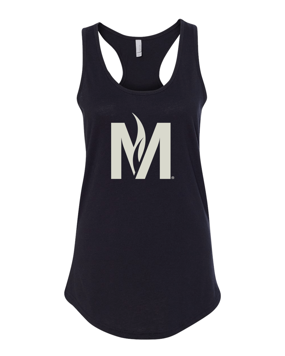 Minnesota State Moorhead M Ladies Racer Tank Top - Black