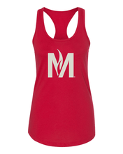 Load image into Gallery viewer, Minnesota State Moorhead M Ladies Racer Tank Top - Red
