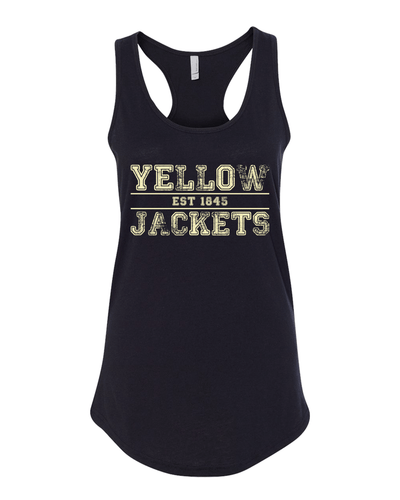 Saint Francis Est 1890 Ladies Racer Tank - Black