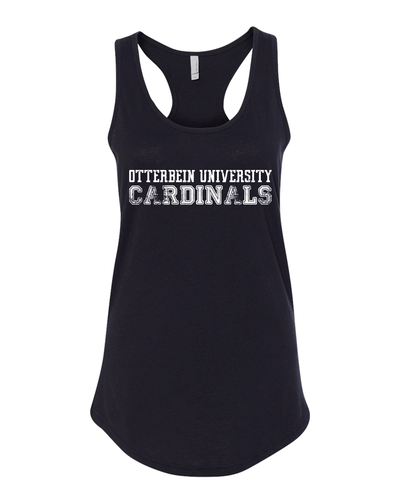 Vintage Otterbein University Ladies Tank Top - Black