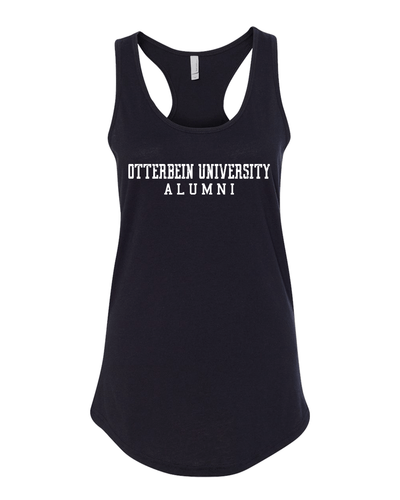 Vintage Otterbein Alumni Ladies Tank Top - Black