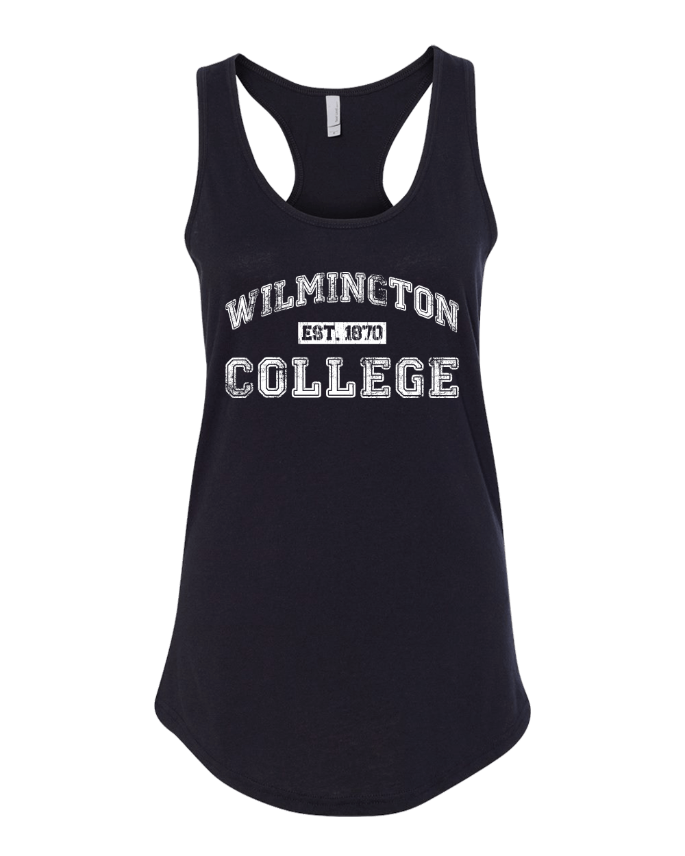 Wilmington College Est 1870 Ladies Tank Top - Black