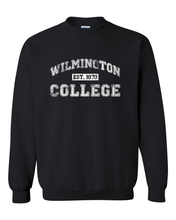 Load image into Gallery viewer, Wilmington College Est 1870 Crewneck Sweatshirt - Black
