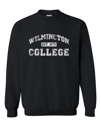 Wilmington College Est 1870 Crewneck Sweatshirt - Black