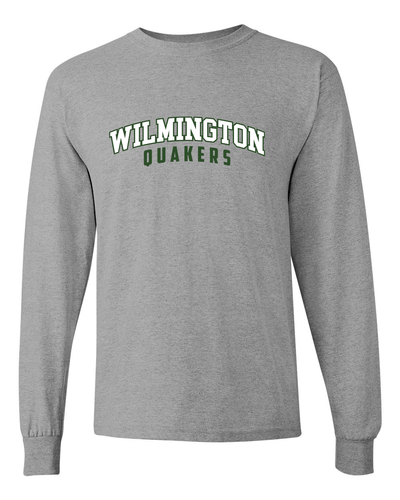 Wilmington Quakers 2 Color Long Sleeve T-Shirt - Sport Grey