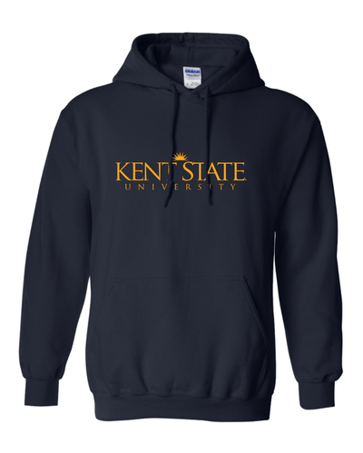 Kent State University One Color Hooded Sweatshirt - Navy