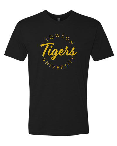 Towson University Circular 1 Color Exclusive Soft Shirt - Black