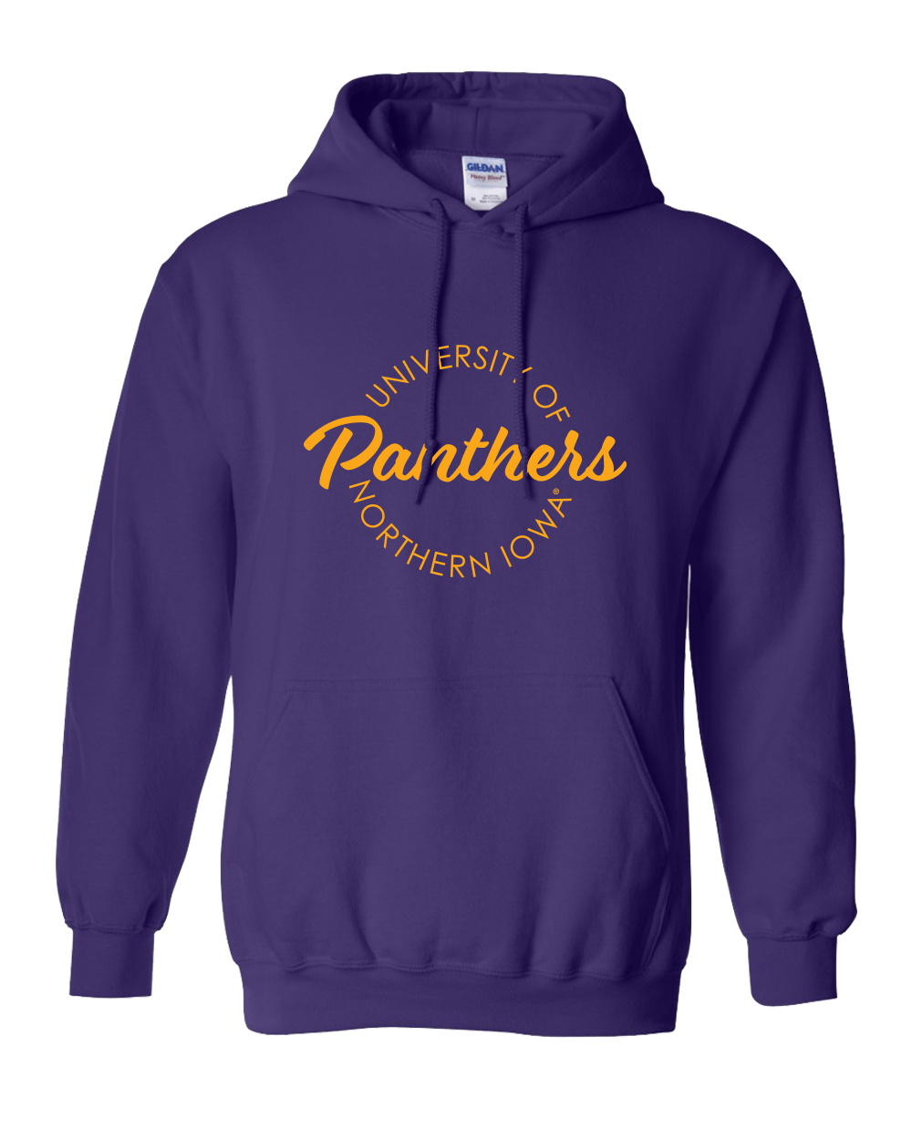 University of Northern Iowa Circular 1 Color Hooded Sweatshirt - Purple