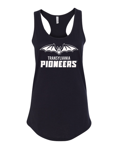 Transylvania Pioneers Full Logo One Color Ladies Tank Top - Black