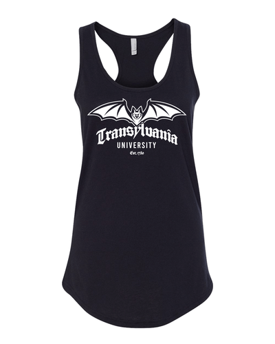 Transylvania University EST One Color Ladies Tank Top - Black