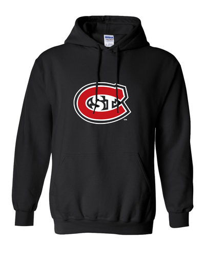 St Cloud State Full Color C Hooded Sweatshirt - Black