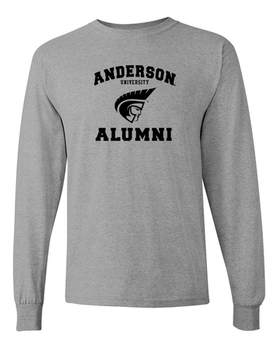 Anderson University Alumni Long Sleeve T-Shirt - Sport Grey