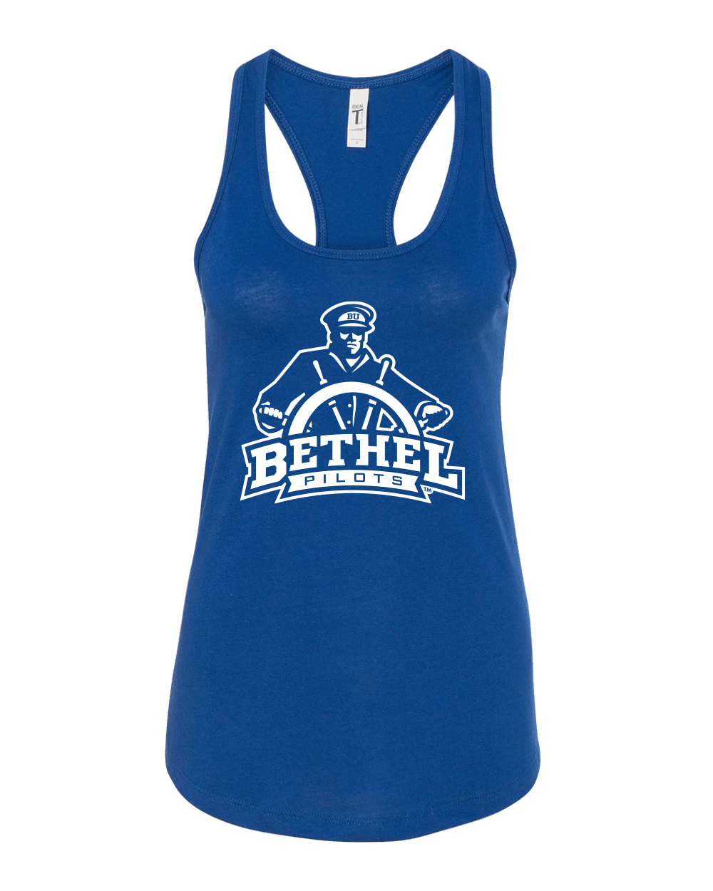 Bethel University Pilots Official One Color Ladies Tank Top - Royal