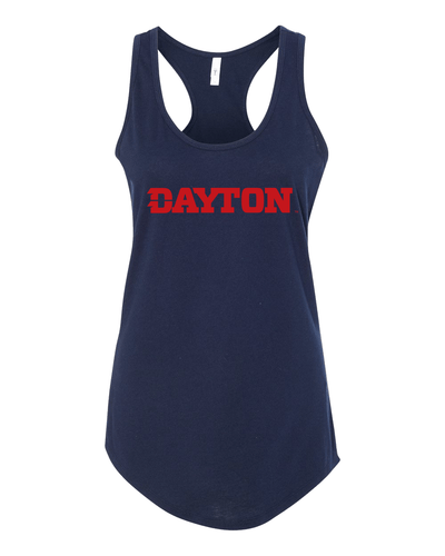 University of Dayton Text Only Tank Top - Midnight Navy