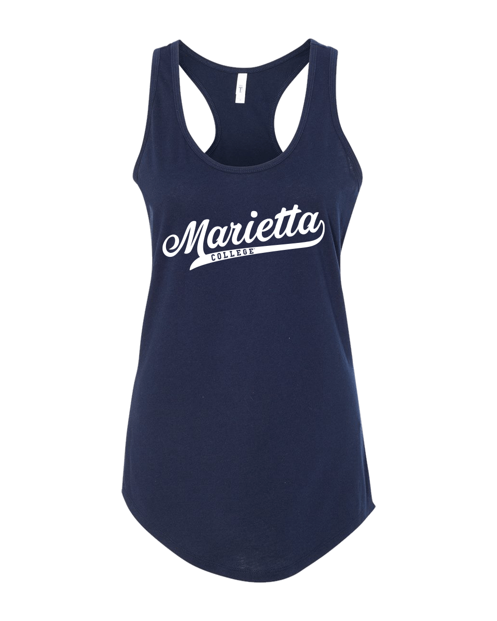 Marietta College Banner One Color Tank Top - Midnight Navy