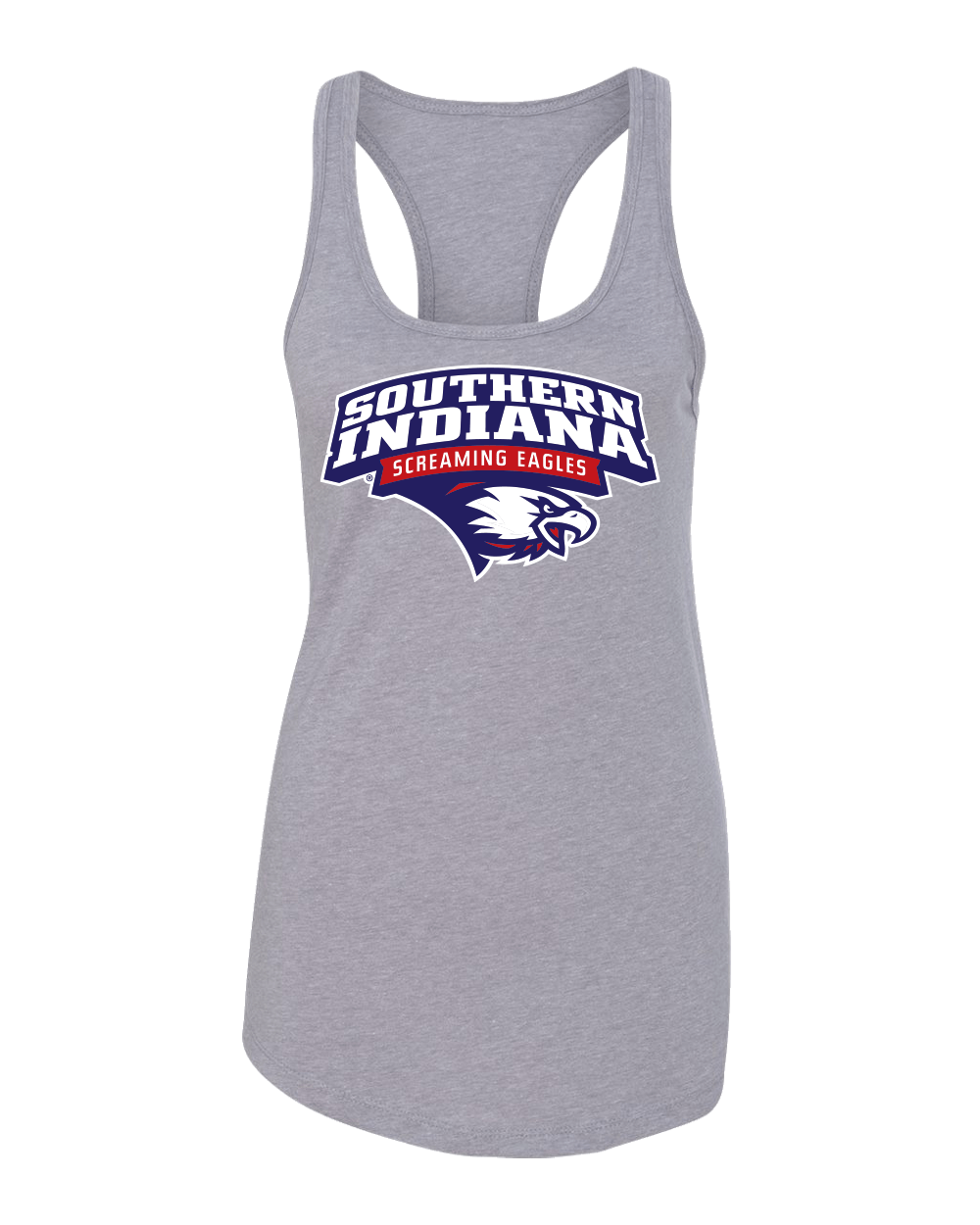 Southern Indiana Screaming Eagles Full Color Tank Top - Heather Grey