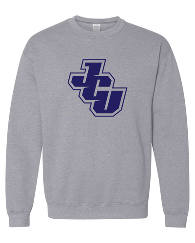 John Carroll Navy JCU Crewneck Sweatshirt - Sport Grey