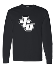 Load image into Gallery viewer, John Carroll White JCU Long Sleeve T-Shirt - Black
