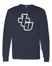 Load image into Gallery viewer, John Carroll Full Color JCU Long Sleeve T-Shirt - Navy
