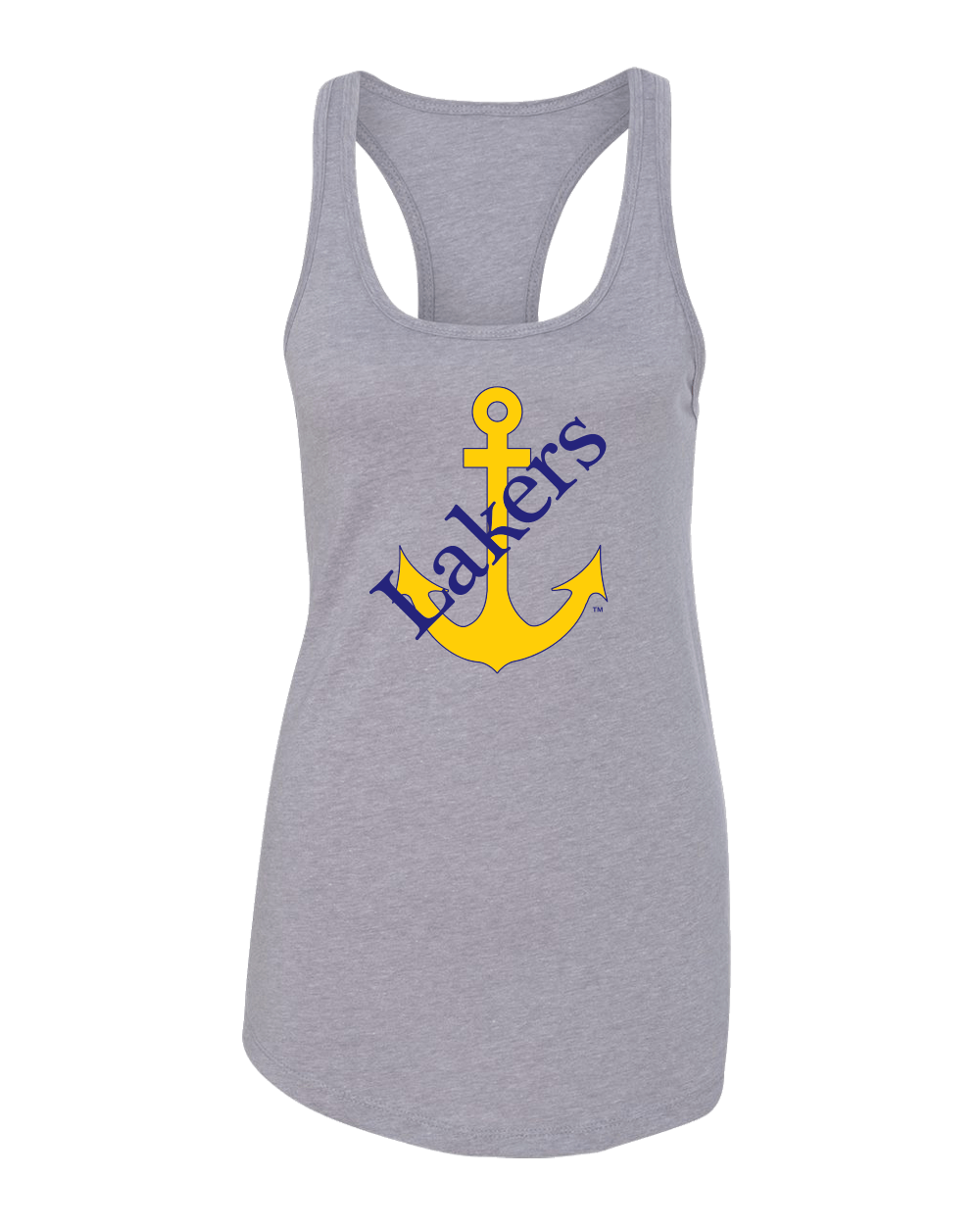 Lake Superior Anchor Ladies Tank Top - Heather Grey