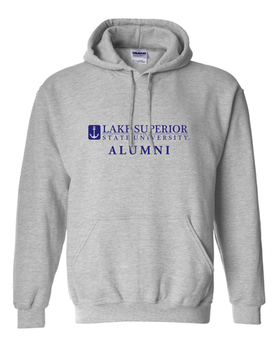 Lake Superior State Alumni Hooded Sweatshirt - Sport Grey