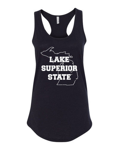 Lake Superior State Ladies Tank Top - Black