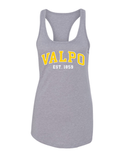 Load image into Gallery viewer, Valparaiso Valpo Est 1859 Ladies Tank Top - Heather Grey
