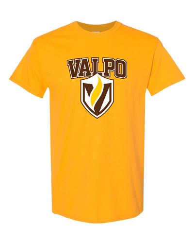 Valparaiso Valpo Shield Full Color T-Shirt - Gold