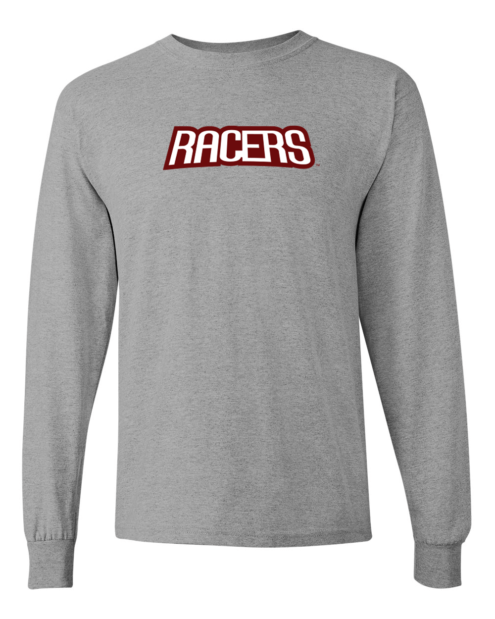 University of Northwestern Ohio Racers Text Logo Long Sleeve Shirt - Sport Grey