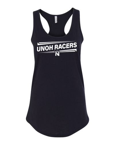 Northwestern Ohio UNOH Racers Slanted One Color Tank Top - Black