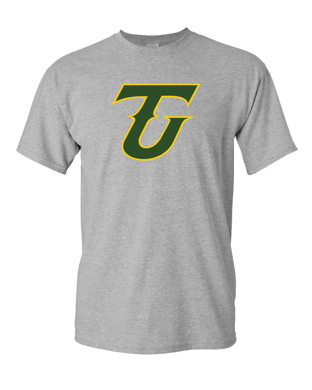 Tiffin University 2 Color TU Exclusive Soft T-Shirt - Dark Heather Gray