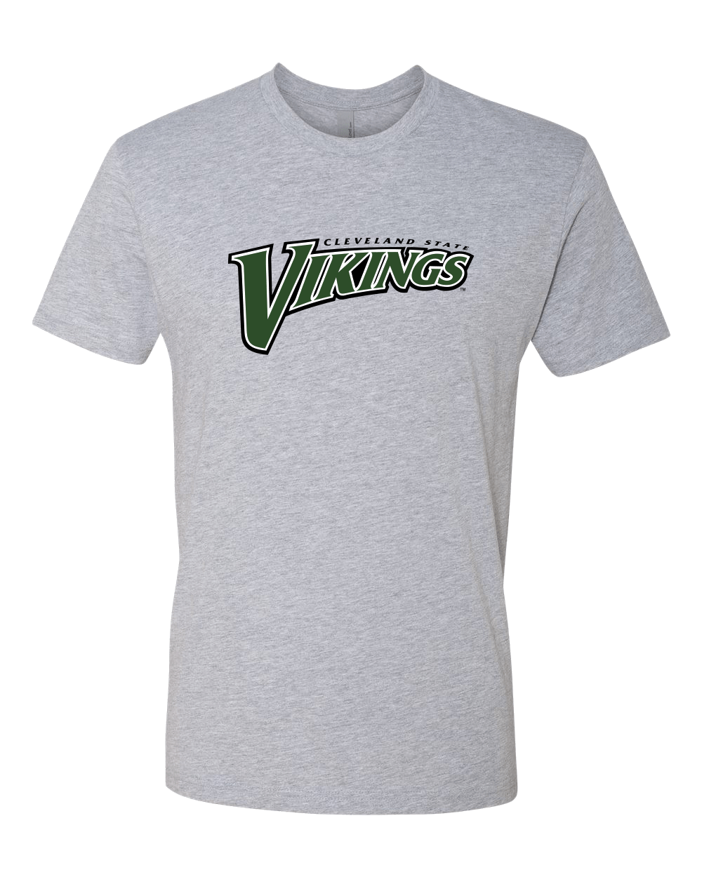 Cleveland State Vikings Full Color Exclusive Soft T-Shirt - Dark Heather Gray