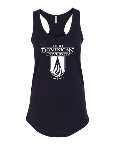 Ohio Dominican Full Logo One Color Ladies Tank Top - Black