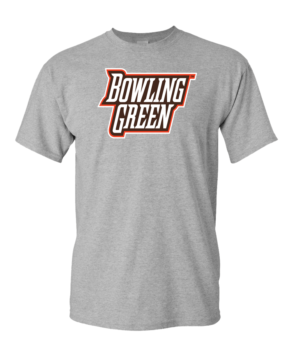 Bowling Green Text Logo Full Color T-Shirt - Sport Grey