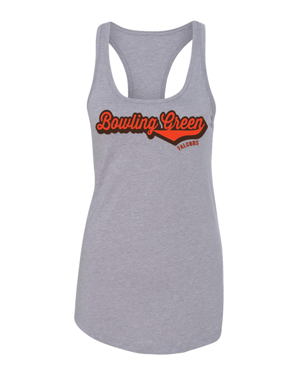 Bowling Green Retro Ladies Tank Top - Heather Grey