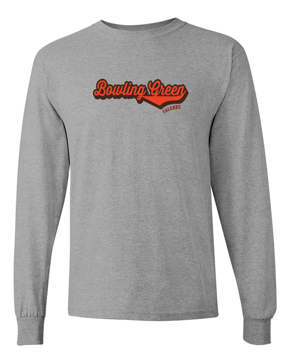 Bowling Green Retro Long Sleeve Shirt - Sport Grey