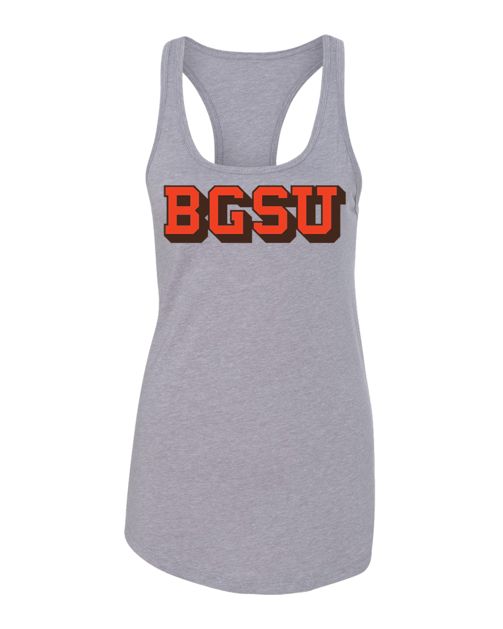 Bowling Green BGSU Vintage Ladies Tank Top - Heather Grey