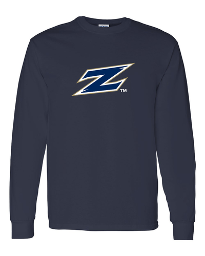 University of Akron Zips Z Long Sleeve T-Shirt - Navy