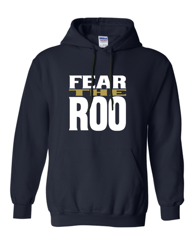 Akron Fear the Roo Hooded Sweatshirt - Navy