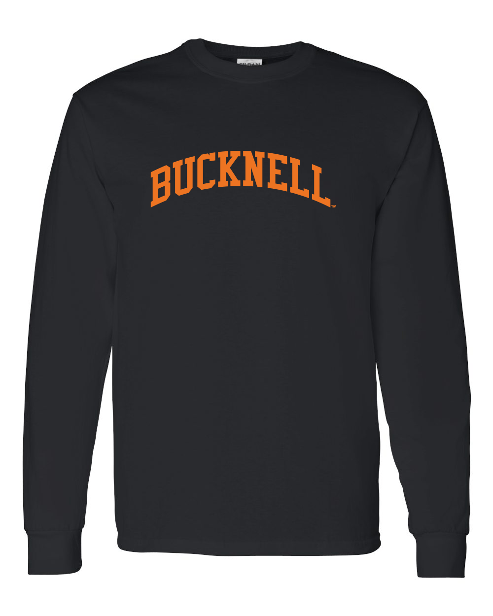 Bucknell University Orange Bucknell Long Sleeve T-Shirt - Black