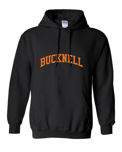 Bucknell University Orange Bucknell Hooded Sweatshirt - Black