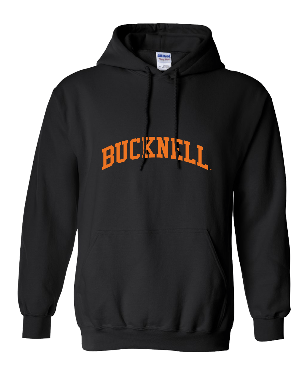 Bucknell University Orange Bucknell Hooded Sweatshirt - Black