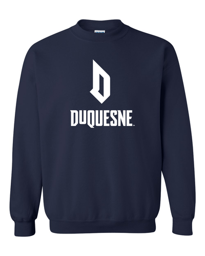 Duquesne University Stacked Crewneck Sweatshirt - Navy