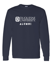 Load image into Gallery viewer, Duquesne University Alumni Long Sleeve T-Shirt - Navy
