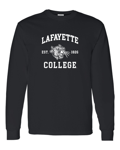 Lafayette College Est 1826 Long Sleeve T-Shirt - Black